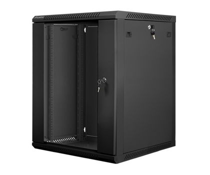 Szafa RACK LANBERG Szafa instalacyjna wisząca 19'' 15U 600X600mm czarna (drzwi szklane) WF01-6615-10B